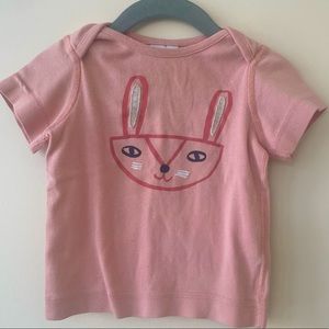 Hanna pink bunny tshirt Sz 80 (18-24mo)